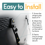 TV Anti Tip Straps | Bably